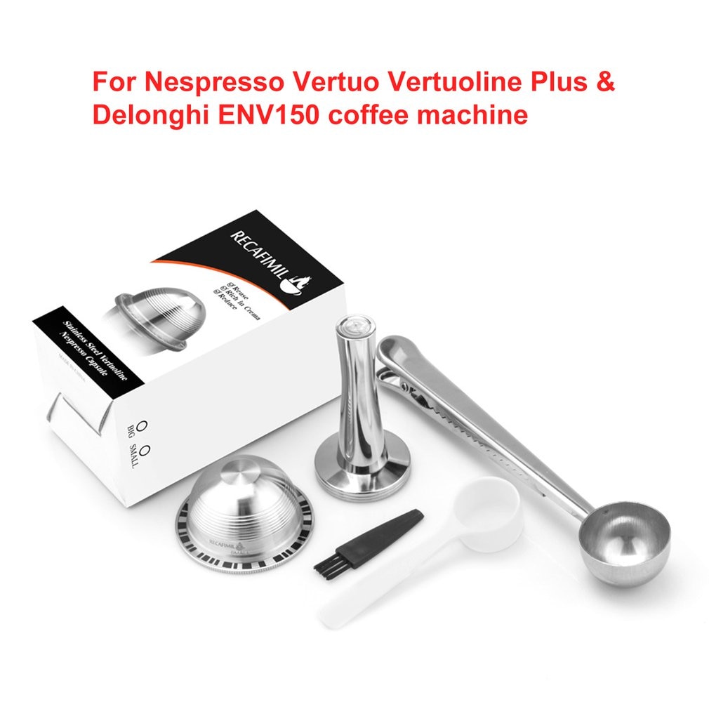 Navulbare Koffie Capsule Pod Filter Druppelaar Sabotage Rvs Compatibel Met Nespresso GCA1 ENV135 Koffie Machine