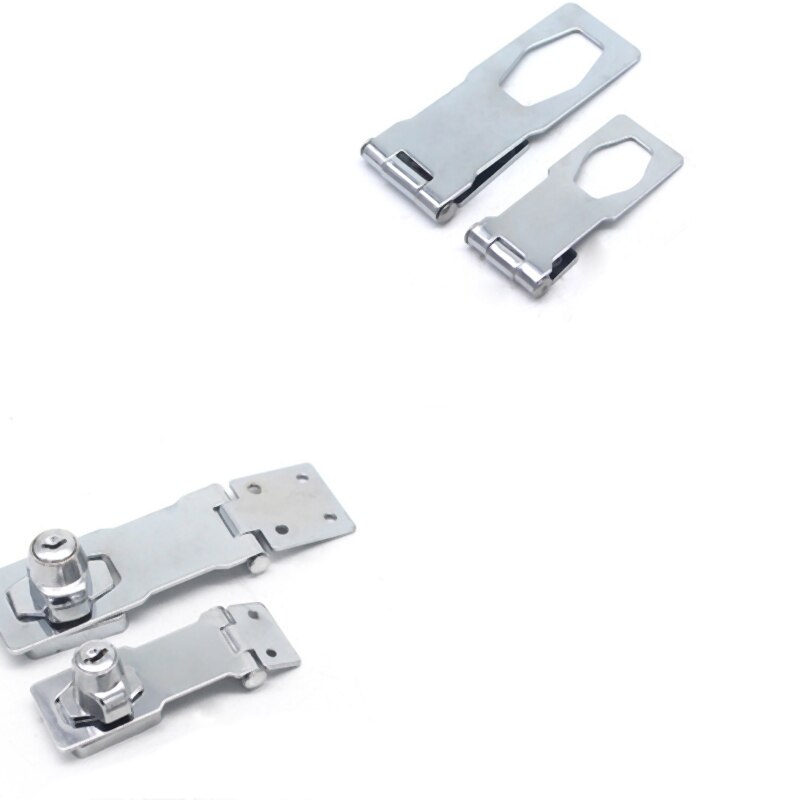 -3 Inch Stainless Steel Plating Self Locking Security Hasp Staple 2 Keys Lock Shed Cupboard Padlock Door/Shed/Gate/Van Lock/D