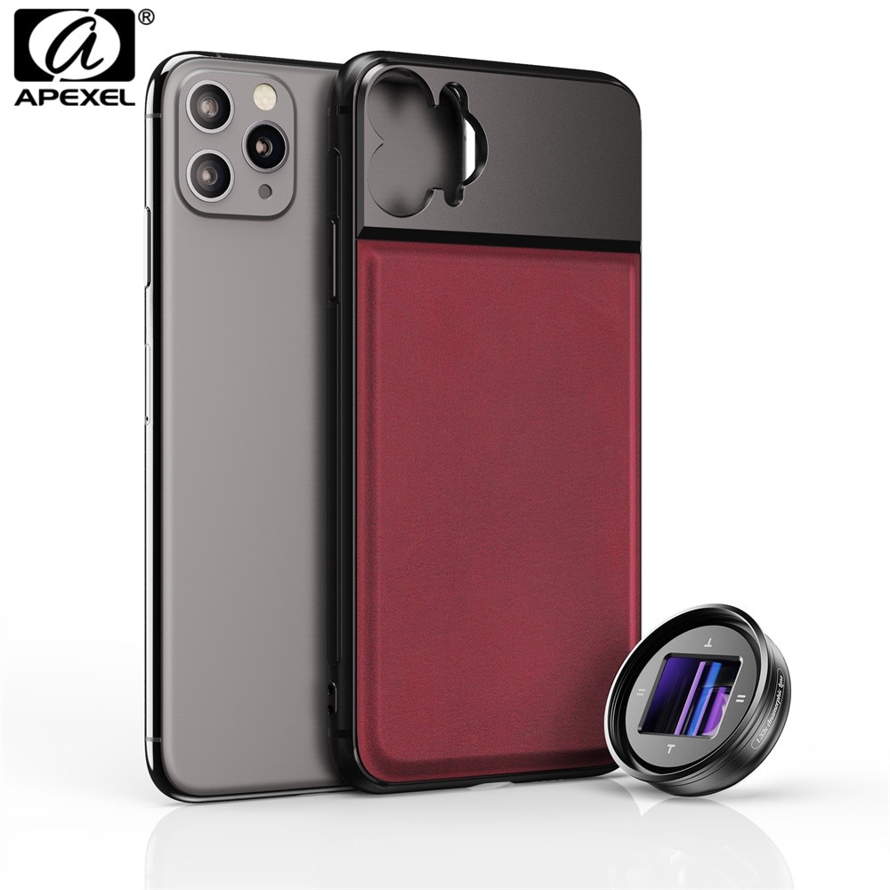 APEXEL Newest 1.33X Anamorphic Camera Mobile Lens 2.4:1 Widescreen lens 4K HD Vlog Shooting Deformation Phone Cover + Lenses Kit