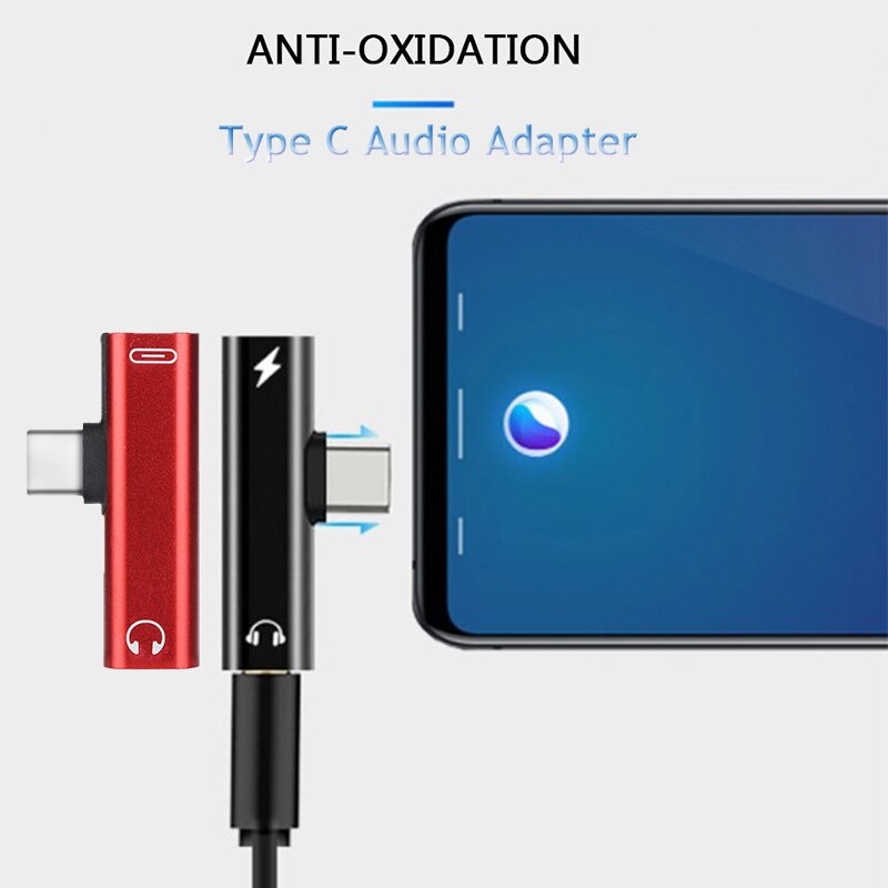 Metalen 2 In 1 Audio Adapter Opladen Connector Voor Iphone Xr X 1112 Pro Max Type C Naar 3.5Mm audio Aux Hoofdtelefoon Jack Kabel Adapte