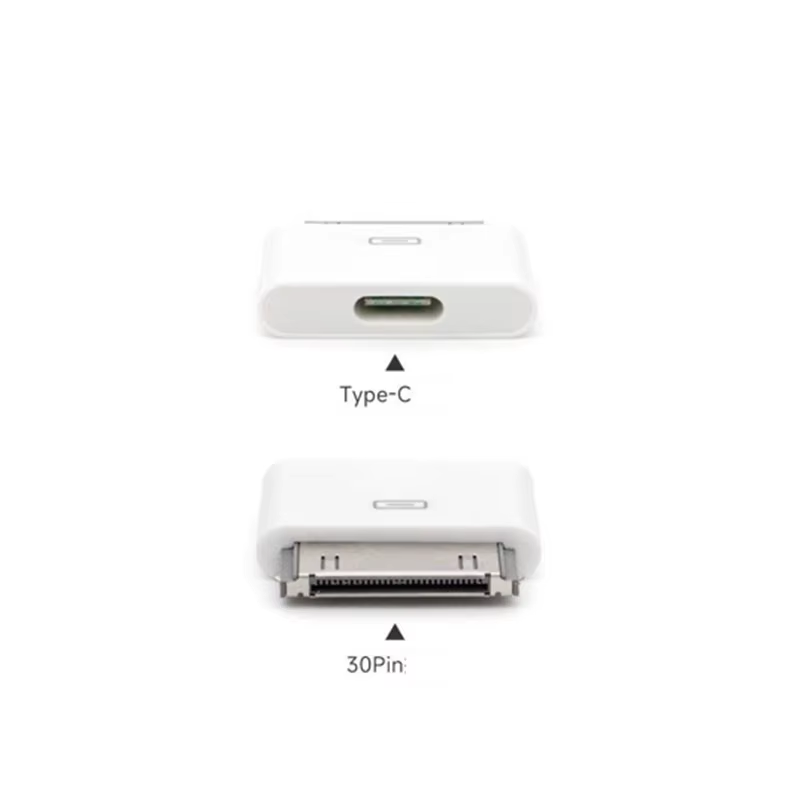 8Pin Stecker auf 30 Pin Buchse Lade Sync Beleuchtung auf 30Pin Adapter für IPhone 4 4S IPad 2 3 IPod Touch Ladegerät Kabel Konverter: green