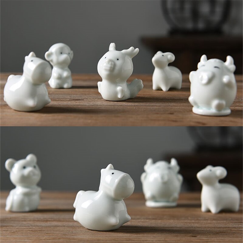 Porcelana China zodiacal, rata, buey, Tigre, conejo, dragón, serpiente, caballo, Cabra, mono, pollo, perro, cerdo, ruyao, mascota, elefante, giraff, China