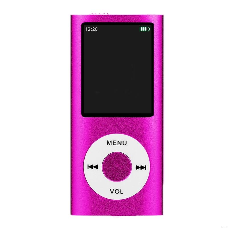 K32C Portable MP3 Music Player Digital LCD Screen Recording FM Radio ebook: Rosa