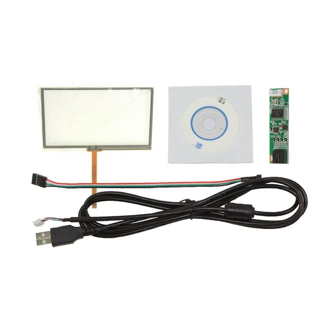 4.3inch 4 Wire Resistive Touch Panel 103 x 63mm Handwriting Screen USB Card Kit