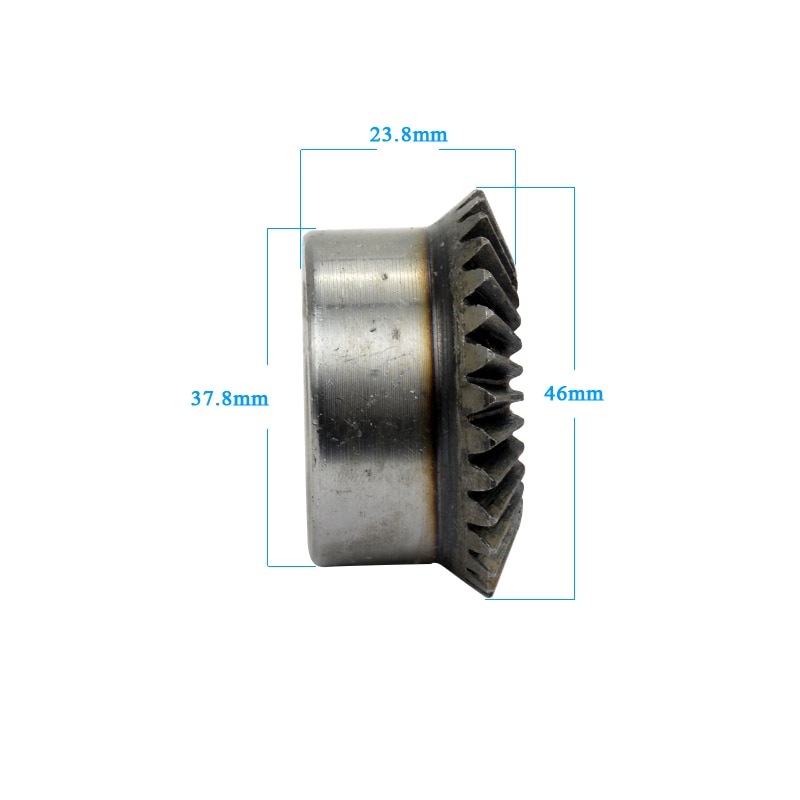Yimaker ett par koniska kugghjul metallväxel 90 graders parning av kugghjul 1.5. 1.5m 15t och 30t 1:2