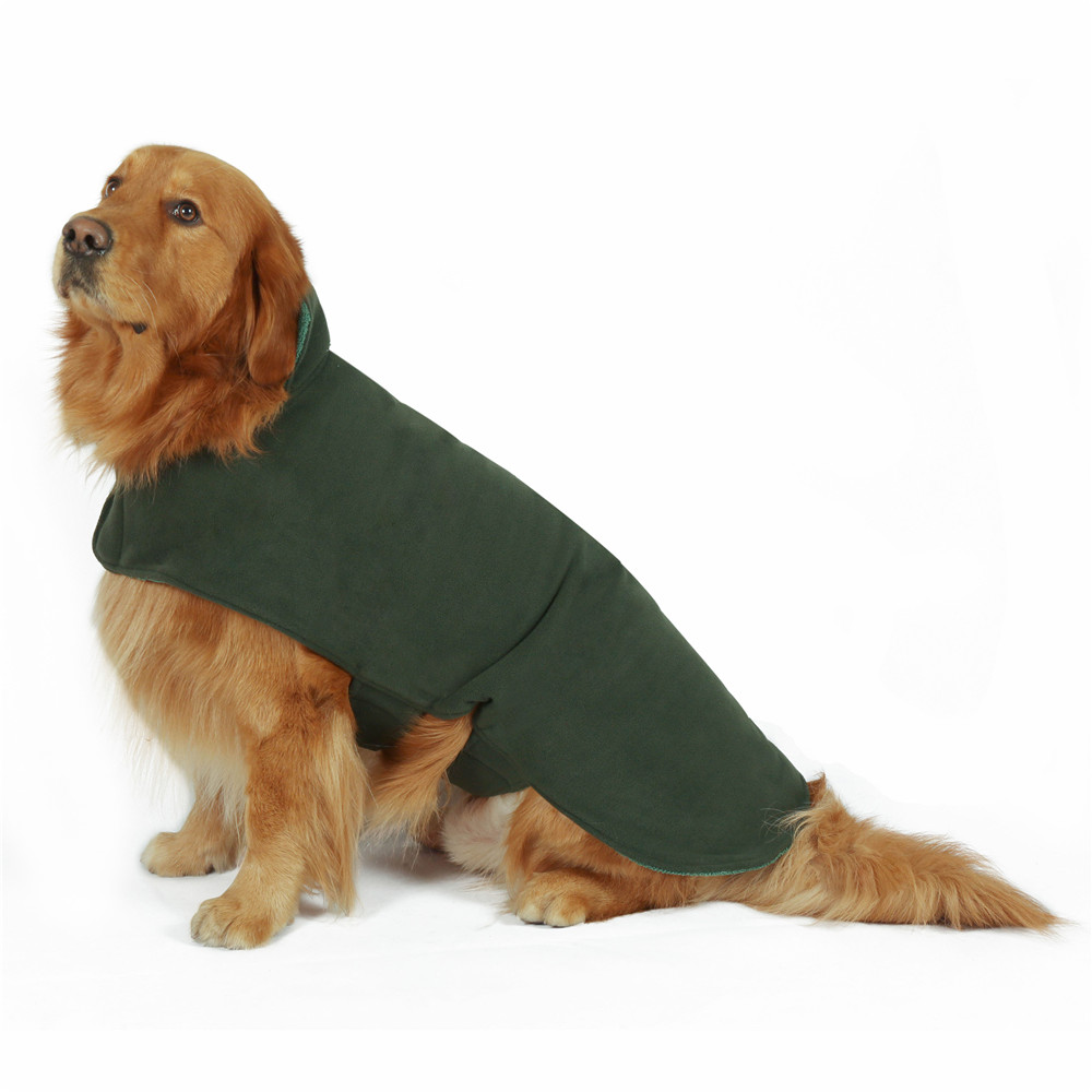 Adjustable Dog Bathrobe - Super Absorbent Pet Drying Towel for Small, Medium, Large Dogs