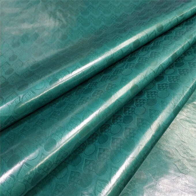 Tissu africain et nigérian pour homme | Tissu riche et de , en coton et en brocade africain, bassin bazin, lot de 5 mètres: dark green