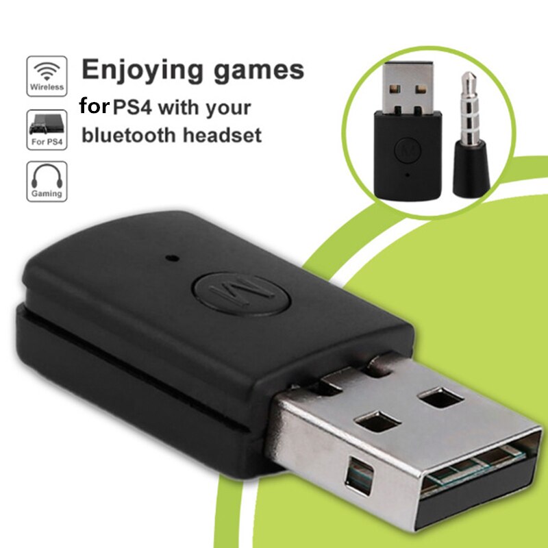 Kebidumei Bluetooth Dongle Usb Adapter Voor Ps4 3.5Mm Bluetooth 4.0 + Edr Usb Adapter Voor PS4 Stabiele Prestaties Bluetooth oortelefoon