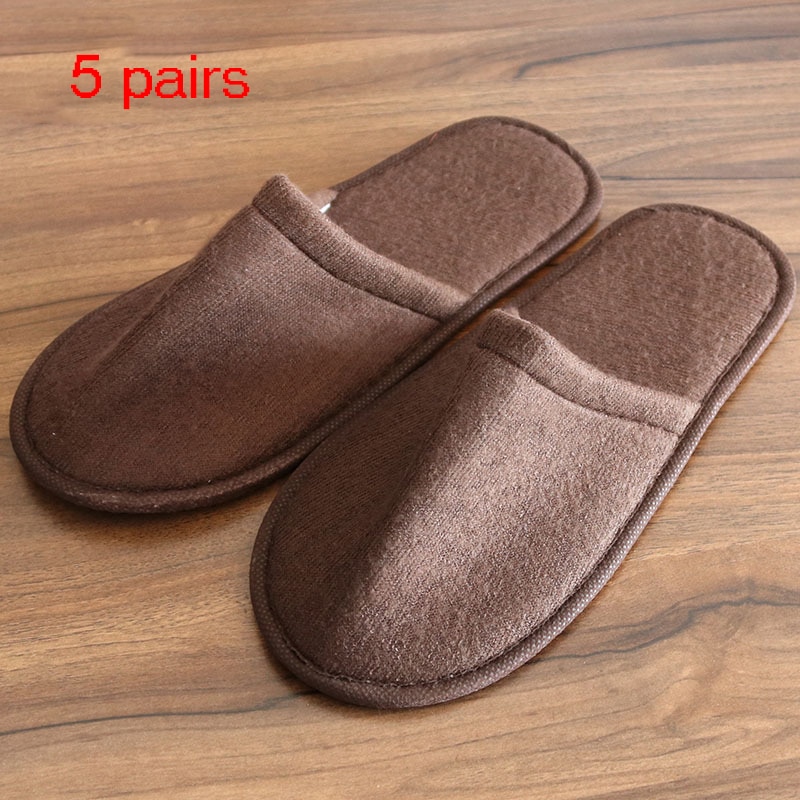 5 paar Kinderen En Volwassen Hotel Reizen Spa Wegwerp Slippers Thuis Gast Slippers Witte Schoenen Wegwerp Slippers