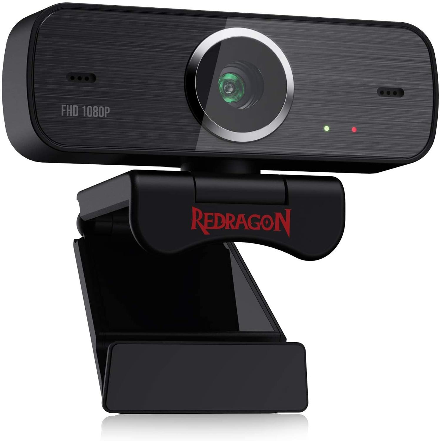 Redragon GW800 1080P kamera internetowa z wbudowanym podwójny mikrofon obrót o 360 stopni-2.0 USB Skype komputerowa kamera internetowa