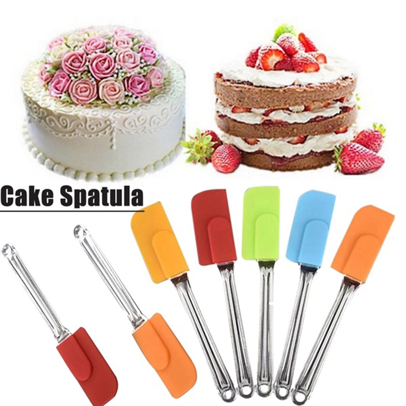 Nuttig Multifunctionele Siliconen Schraper Spatel Gebruiksvoorwerp Voor Koken Cake Bakken Mengen Cakes Mould Keuken
