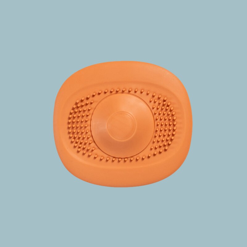 Drücken sie Typ Waschbecken Ablassen Sieb Waschbecken Haar Fänger Dusche Badewanne Boden Filter Deodorant Stecker Küche Schlecht Zubehör: Orange Abfluss Stopper