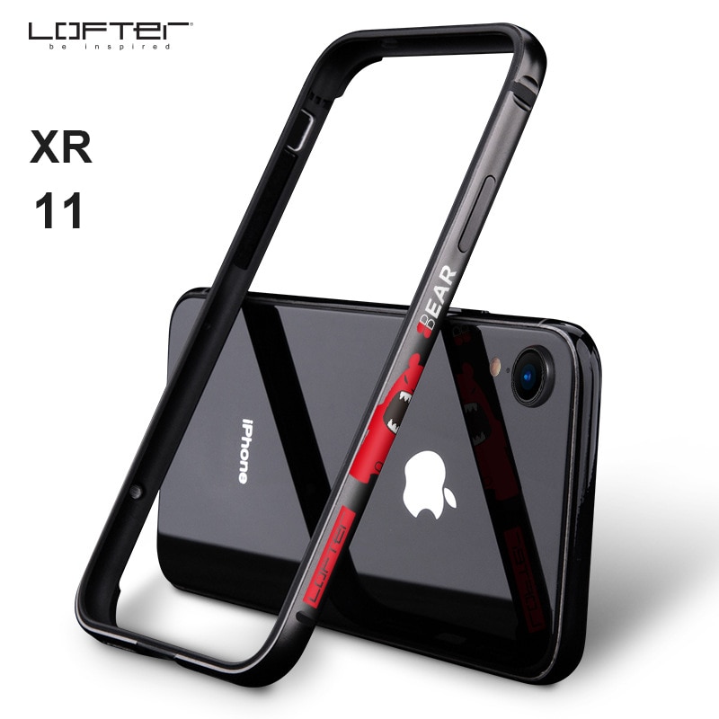 Luxury Aluminum Metal Bumper for iphone XR Cartoon Pattern Protective Shield Frame for iPhone 11