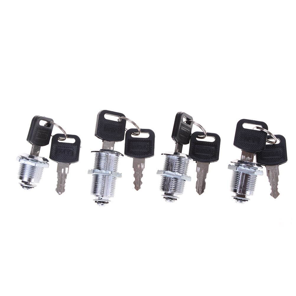 1Pcs Cam Cilinder Sloten Deur Kabinet Mailbox Ladekast Locker Security Meubels Sloten Met Plastic Toetsen Hardware