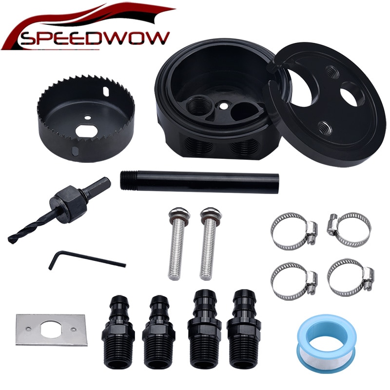 SPEEDWOW Fuel Tank Sump Kit Aluminum Diesel Gas Fuel Tanks For FASS AirDog Fuelab Compatible With Cummins Duramax Powerstroke