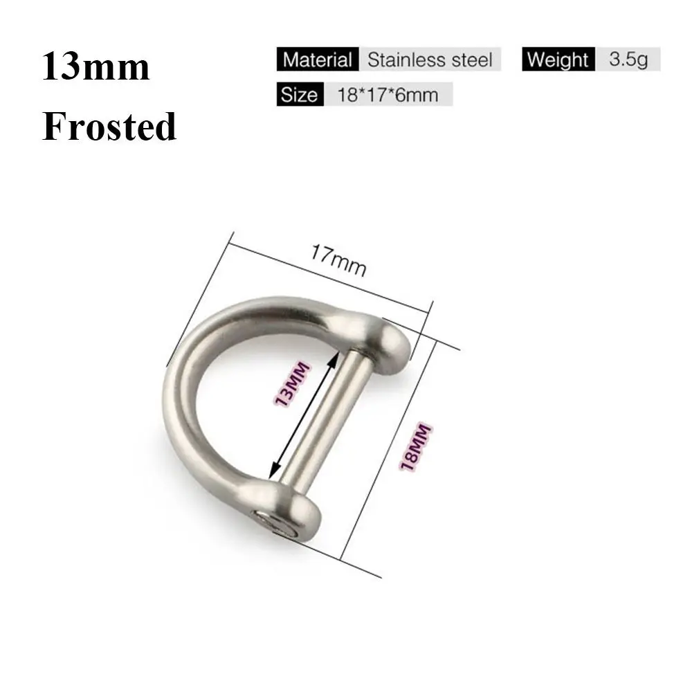 9/13/17/21Mm Massief Roestvrij Staal Karabijnhaak D Strik Nietjes Beugel Fob Sleutelhanger Sleutelhanger Haak Schroefverbinding Gespen: green