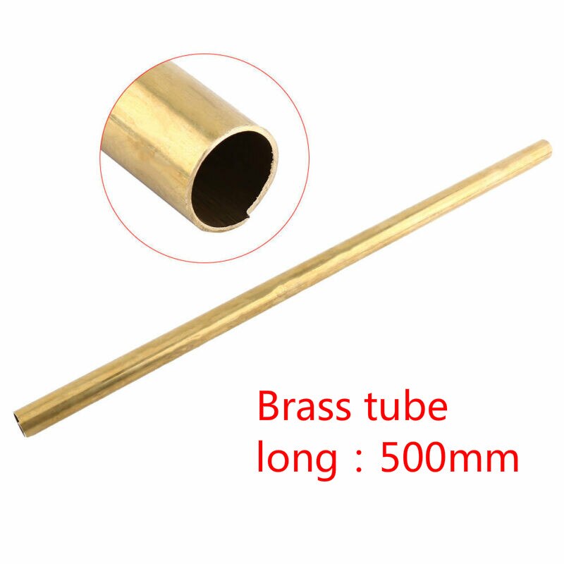 1 pçs tubo de bronze redondo diâmetro 8/10/12/14mm bronze comprimento do tubo 50cm mão ferramenta peças