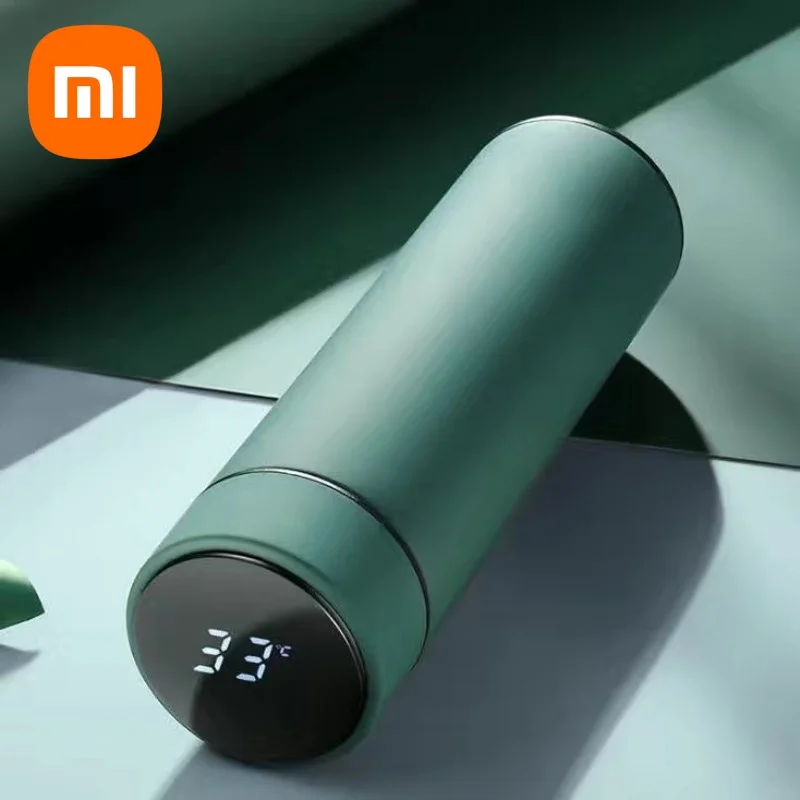 Xiaomi thermobecher mit intelligenter temperaturanzeige, 316 edelstahl-thermosflaschen, lang anhaltende wärme, ideal für büro und reisen: Blau