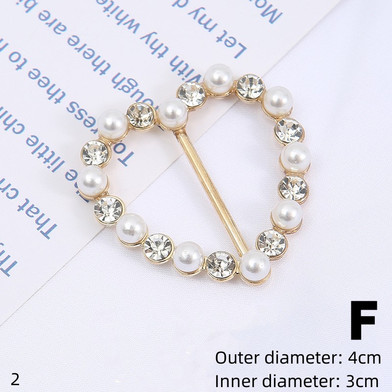 Anneau en métal bouton de taille écharpe bouton ourlet d'angle taille broches nouées femmes T-shirt boucle fixe fille décor accessoires: Black