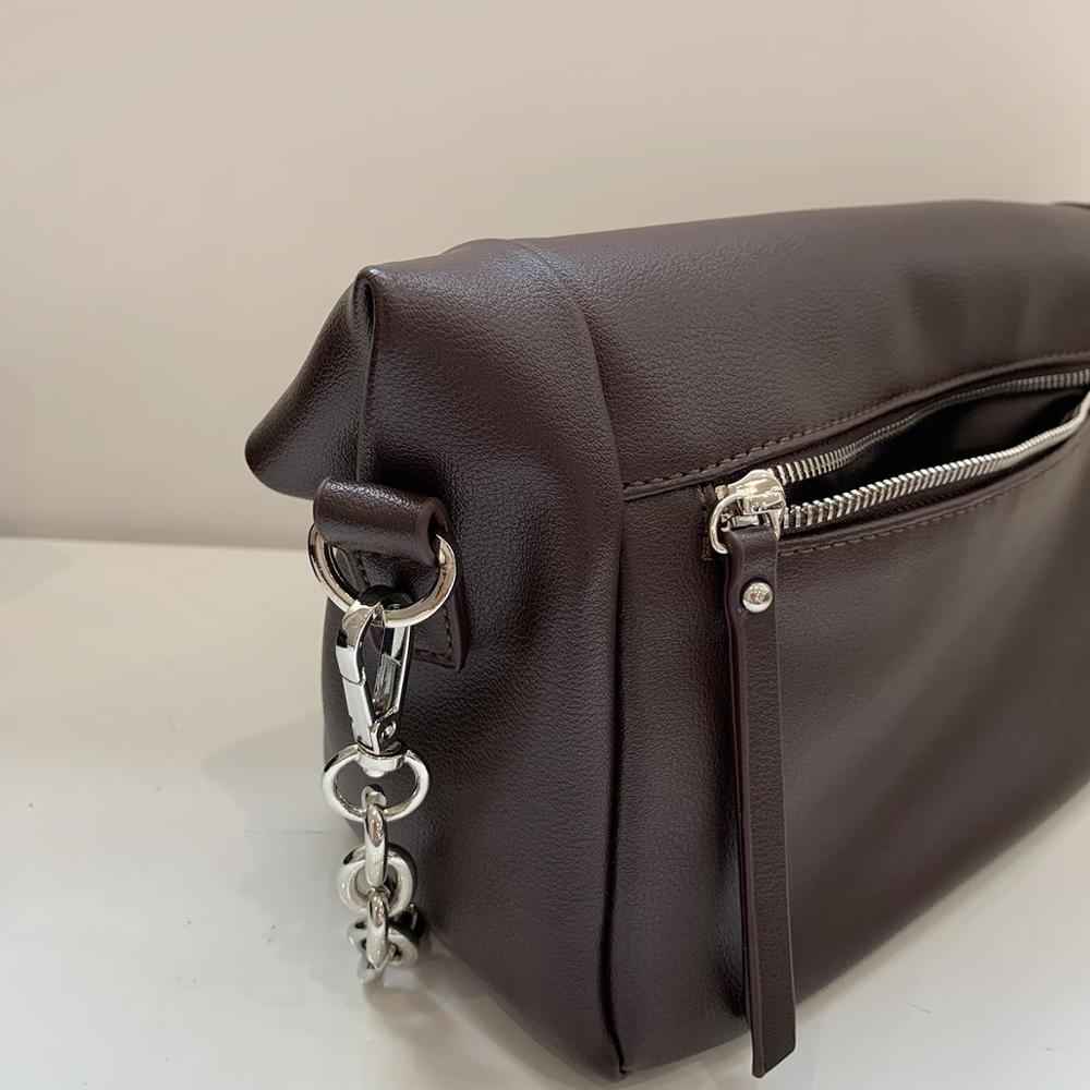 Pli femmes sacs à bandoulière en cuir pu femme bandoulière sacs de messager chaîne sac à bandoulière bolsa féminin 2 bretelles sac à main