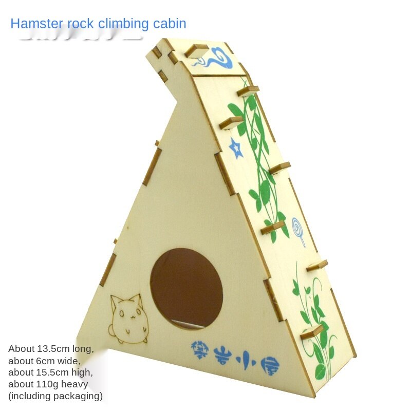 Jouet d'entrainement pour animaux domestiques, labyrinthe, cloche, balançoire, Sport, échelle d'escalade, maison, Villa, nid, tunnel, Cage à Hamster: Rock Climbing