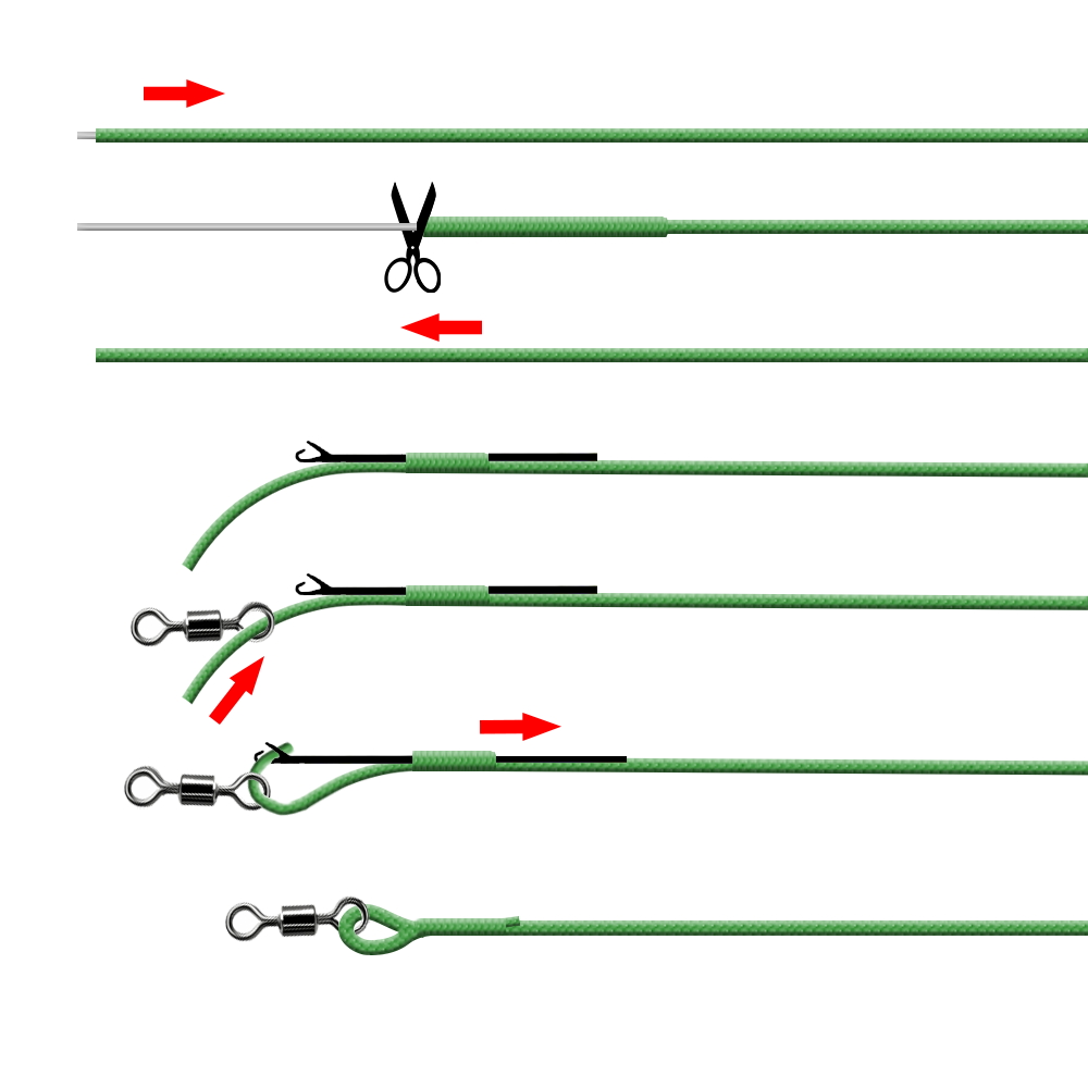 1 stücke 35LB 7M Leadcore Karpfen Angeln angehen Linie Machen Karpfen Haar Anlagen 3 Farbe Geflochtene Blei Linie
