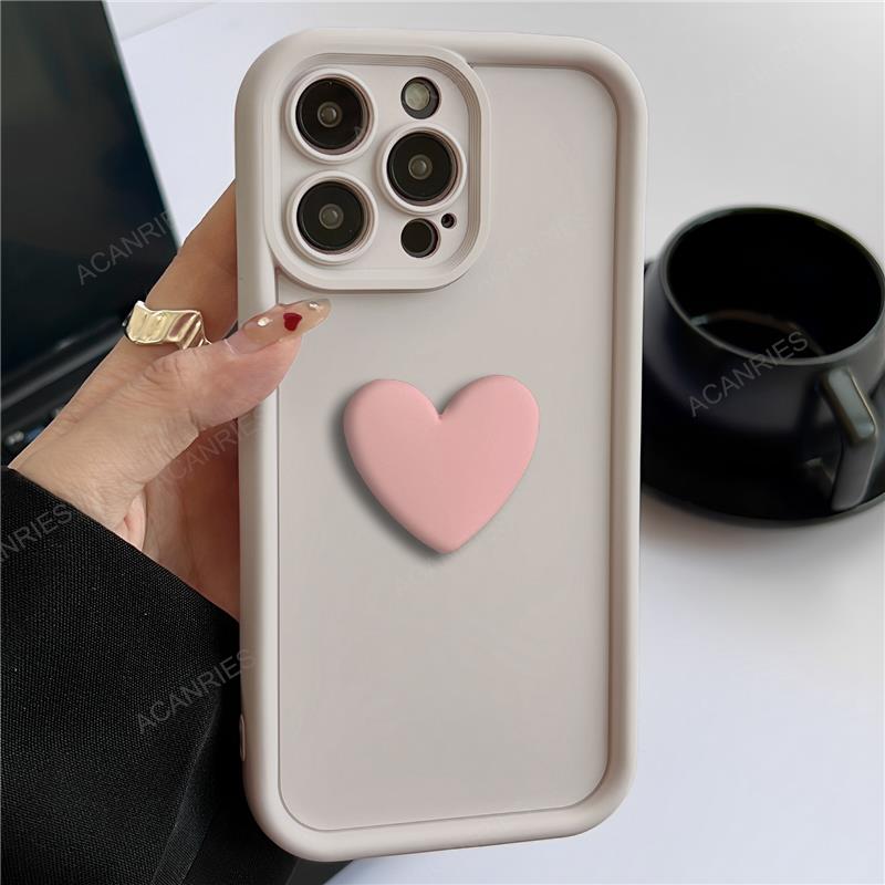 Poko  m3 f3 pocox 3 schattig siliconen hoesje met hartje voor xiaomi mi poco  x3 pro  x 3 nfc  gt 5g dames matte zachte achterkant cover  x3 pro  x3 nfc: Eva / Khaki