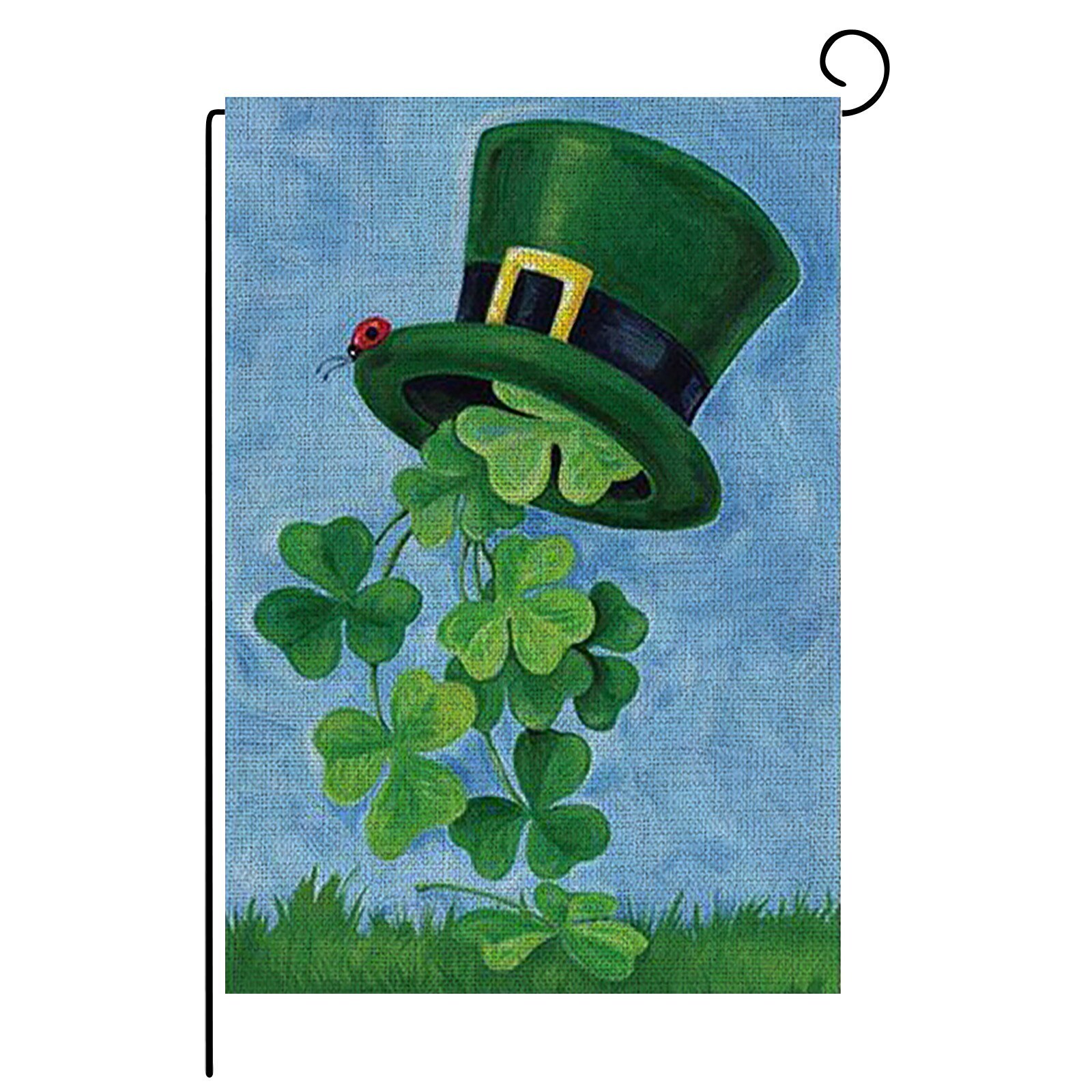 St. Patrick's Day Gartenflagge 30,5x45,7 Cm – Kleeblatt-Design Aus Jute, Doppelseitig, Für Garten & Terrasse
