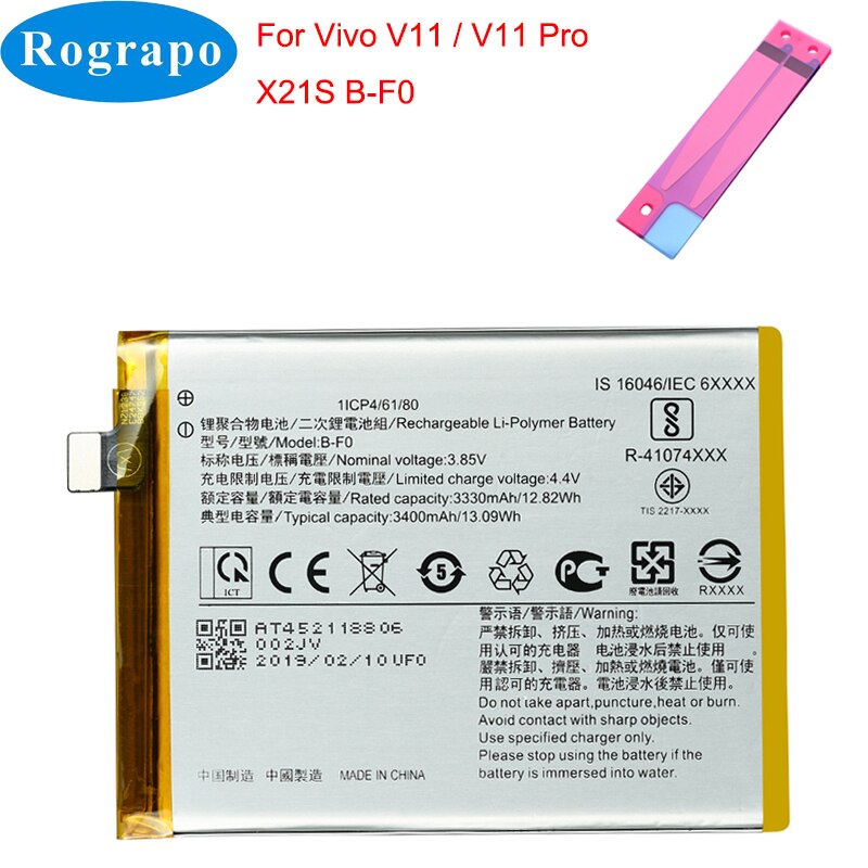 Nuovo B-G7 B-F0 B-B3 Batteria Del Telefono mobile per Vivo Z1 pro Z5X V1911A Y3 Y12 Y15 Y13 U10 U3X/y11/X9 V11 pro X21s