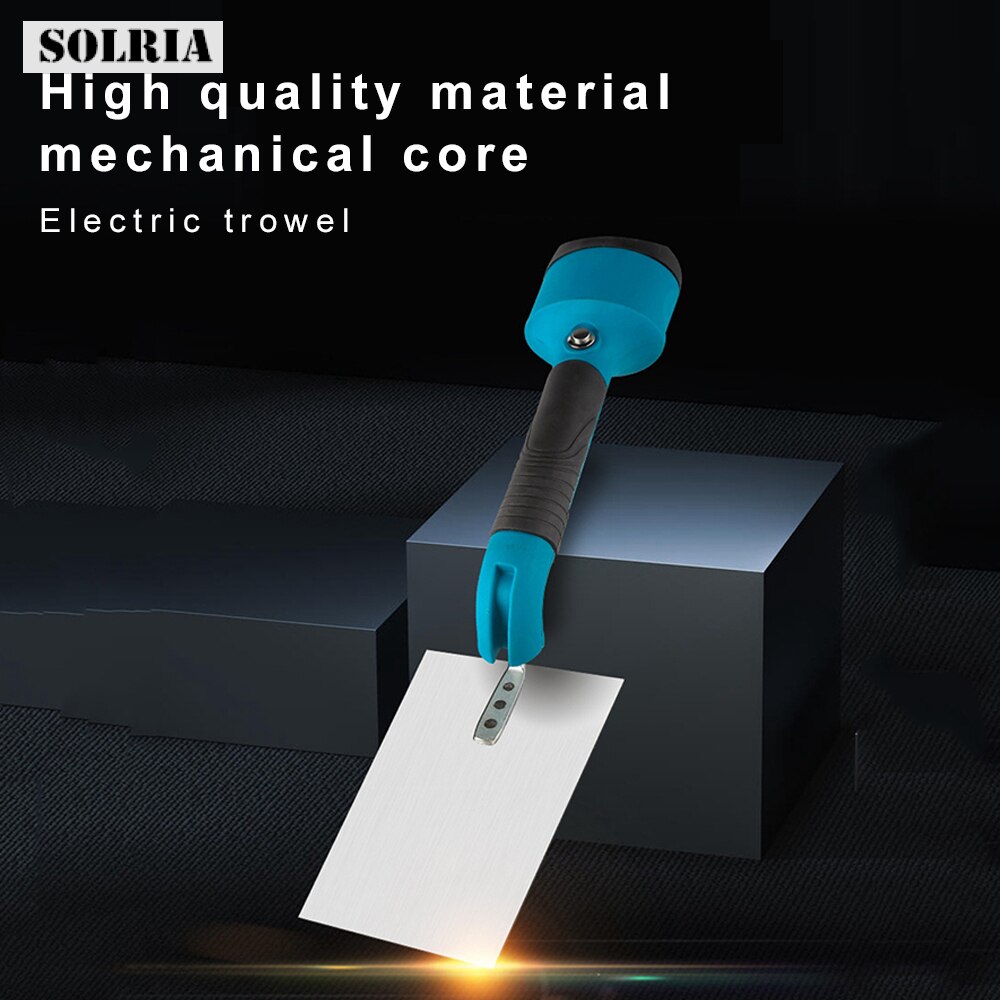 Stainless Steel Electric Plaster Trowel Automatic Wall Plaster Tool for Masonry Rechargeable Plastering Tools Concrete Blue