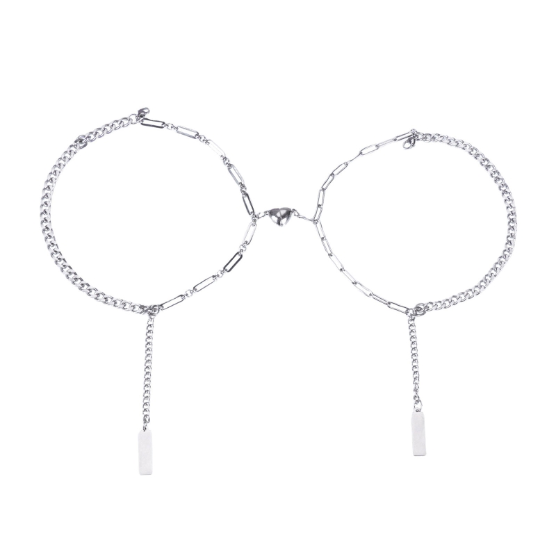 1/2 magnetische partnerarmbänder für damen und herren – passende armbänder für verliebte, freund/freundin oder Partner: C