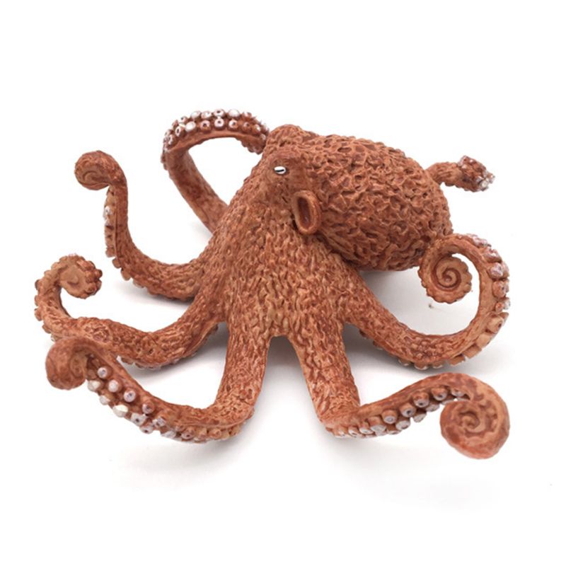 Realista pulpo mar vida modelo sólido plástico figura océano decoraciones R7RB
