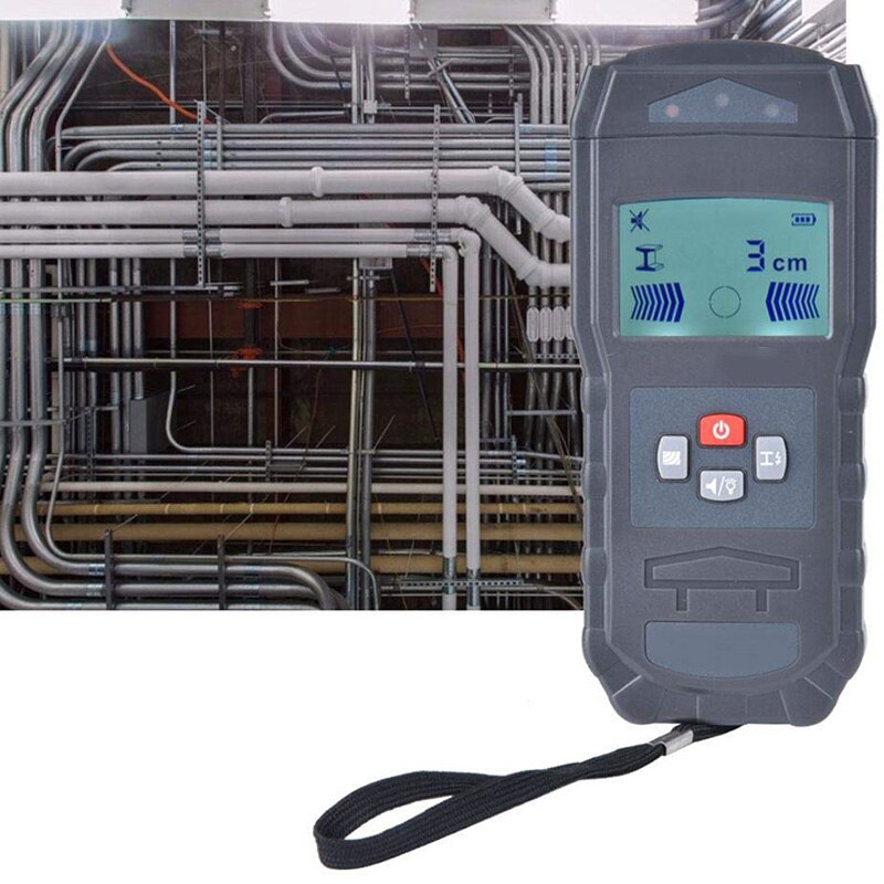 GT8622 LCD Digital Wall Scanner Detector Detecting Wire Water Pipes Metal Materials In The Wall Electric Box Finder Wall Detecto