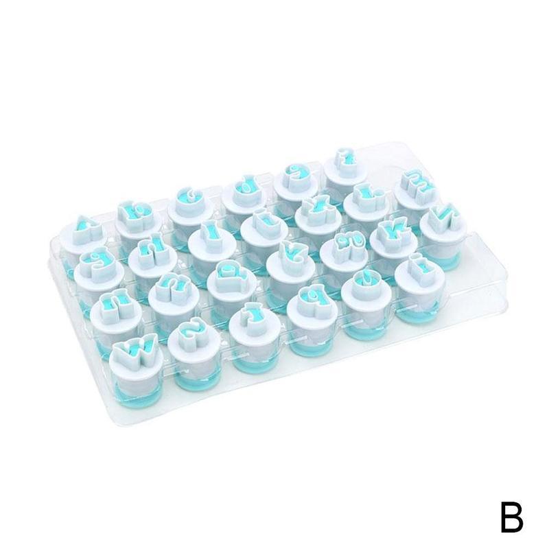 26 kleine en kleine letters spring biscuit mal taart print stans mal decoratieve fondant bakken  h8 a 8: B