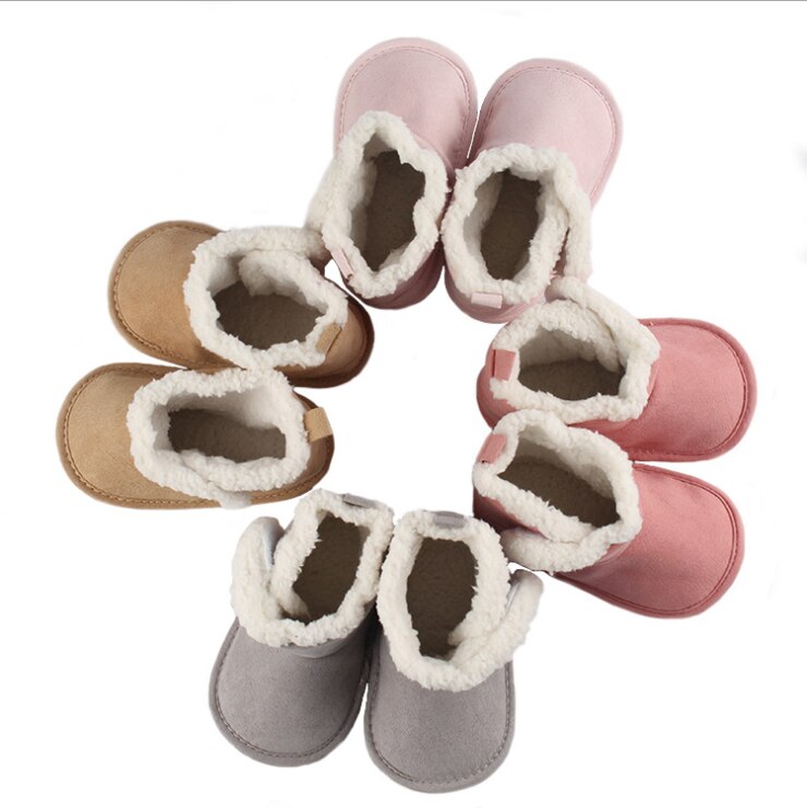 Winter Warm Toddler Baby Girl Boy Shoes Snow Boots Anti-slip Boot Crib Shoes Prewalker Size 0-18M