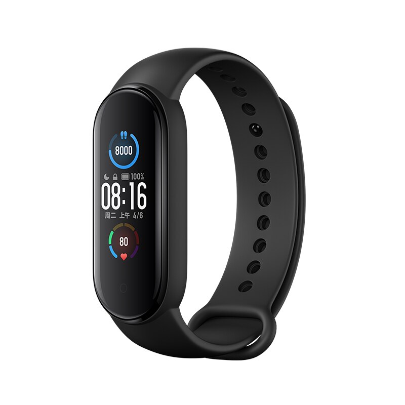 Xiaomi-pulsera inteligente Mi Band 5 Original, reloj con Pantalla AMOLED, control del ritmo cardíaco, Bluetooth, NFC