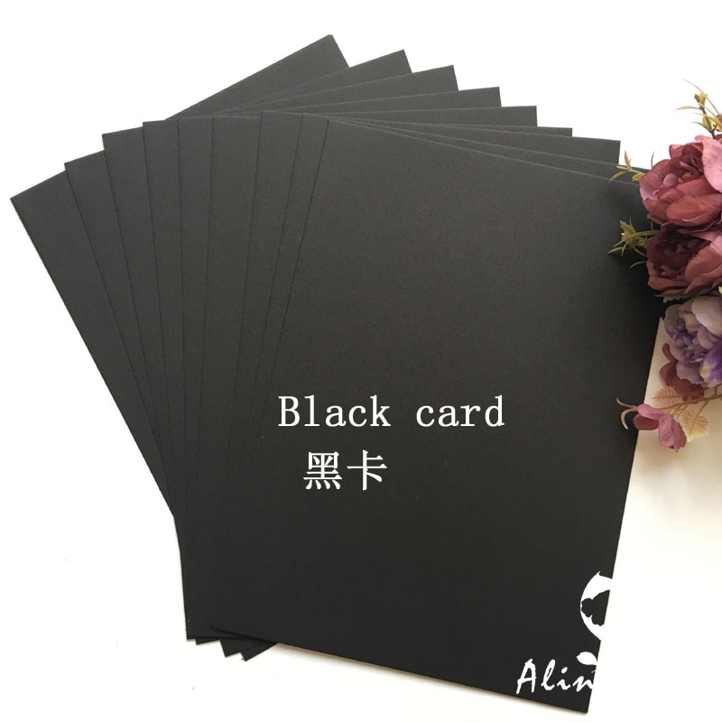 Zwart Glad Cardstock Papier Karton A4 250gsm Papie... Grandado