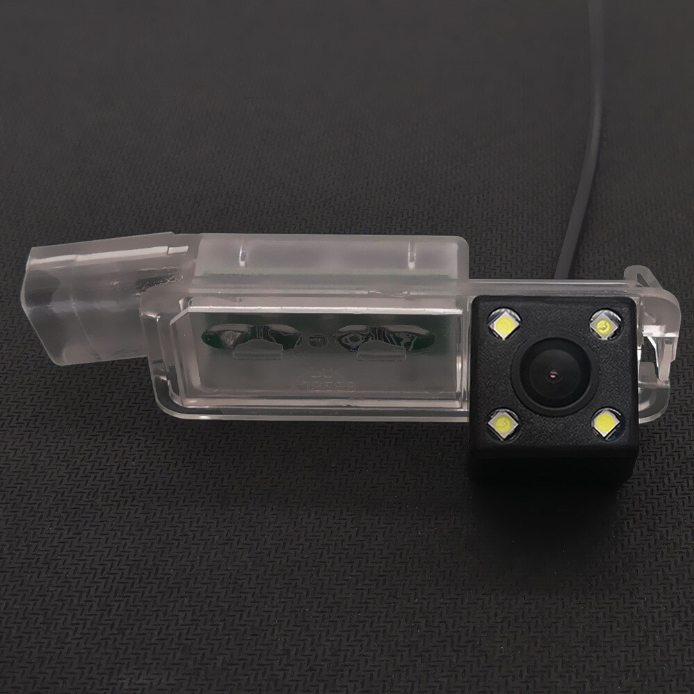 YIFOUM Dynamic Trajectory Tracks Car Rear View Camera For Volkswagen CC Eos Beetle Rabbit Scirocco Passat Golf 7 Phaeton Lamando: 4LED / Fixed Parking Line