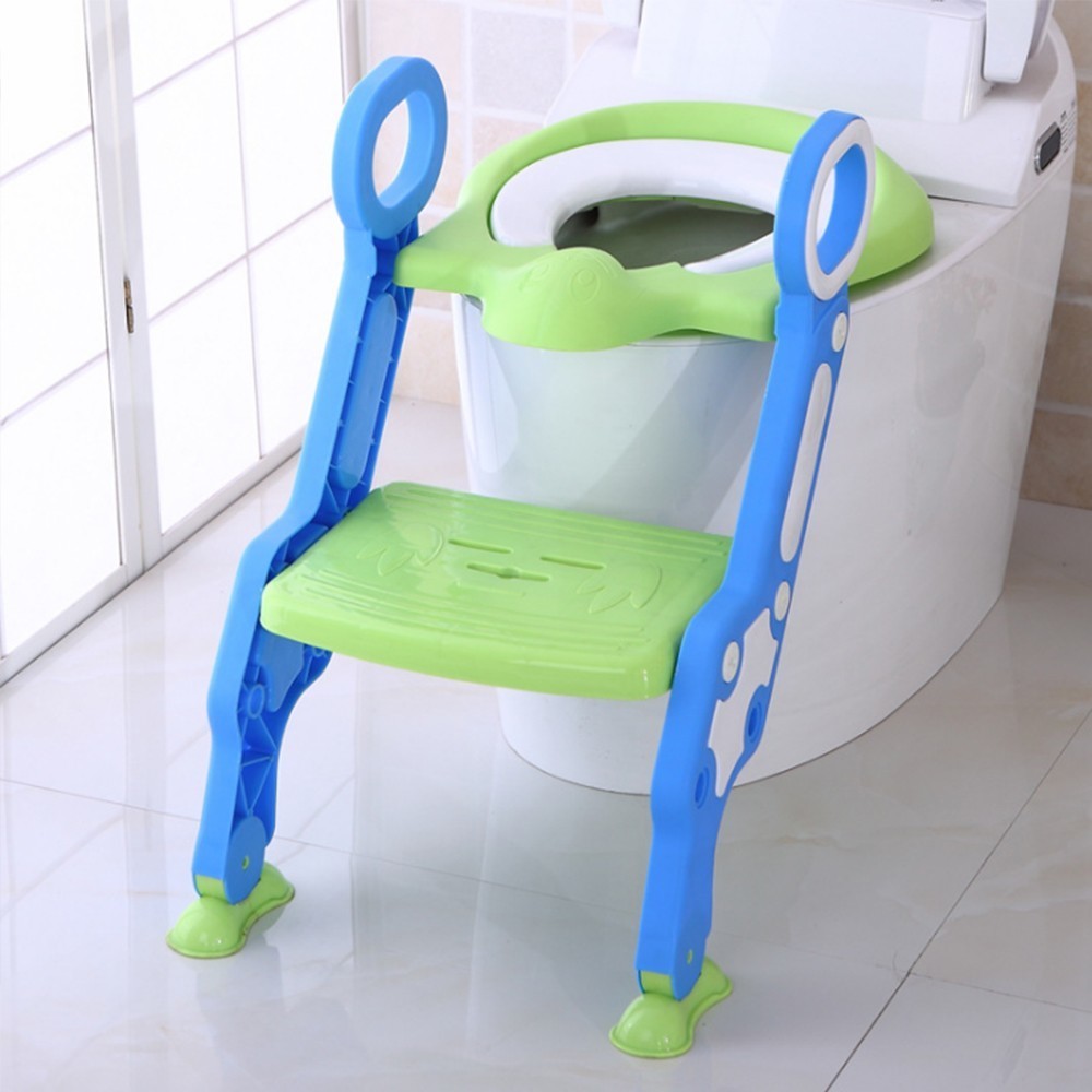 Baby toiletzitting, opvouwbare, verstelbare ladder, potje voor zindelijkheidstraining, opstapje, kinderveiligheidstoiletzitting, pot voor kinderen