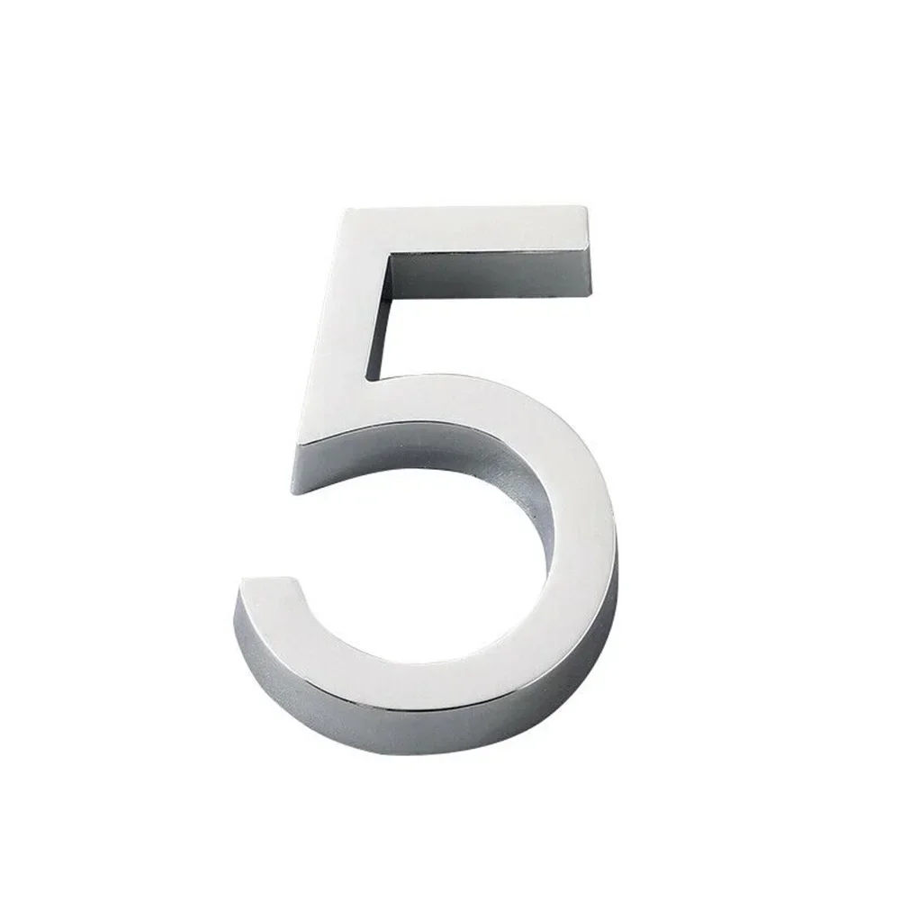 Number 3D House Number Sticker Self Adhesive Door Plate Sign Outdoor Mail Box Apartment Hotel Room Number Home Decor: dark blue