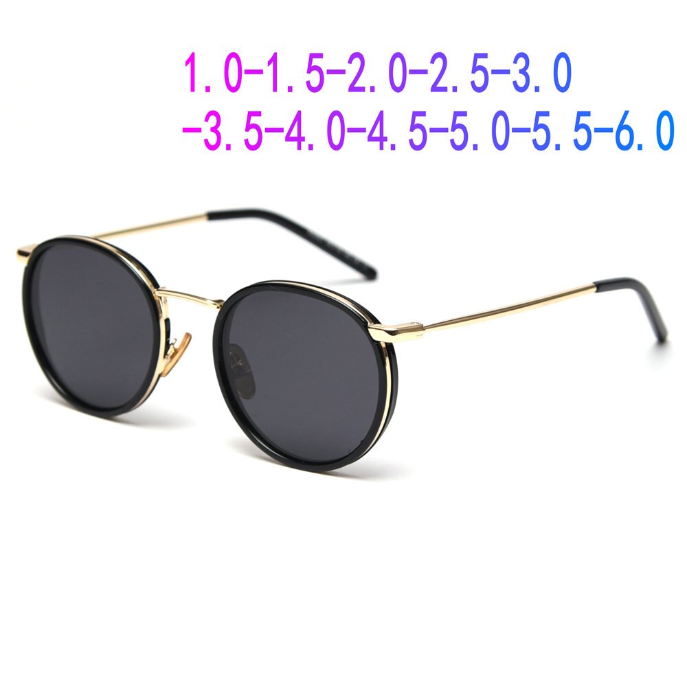 Nearsighted Sunglasses Men Women Alloy Frame Sun Glasses With Diiopter Polarized Or UV400 Spectacles For Myopia FML