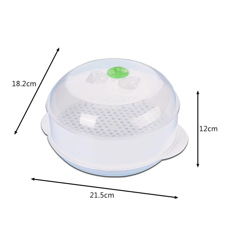 AIHOME Europa Stijl Plastic Single-Layer Magnetron Steamer Plastic Ronde Steamer Magnetron Steamer Met Deksel Koken Tool