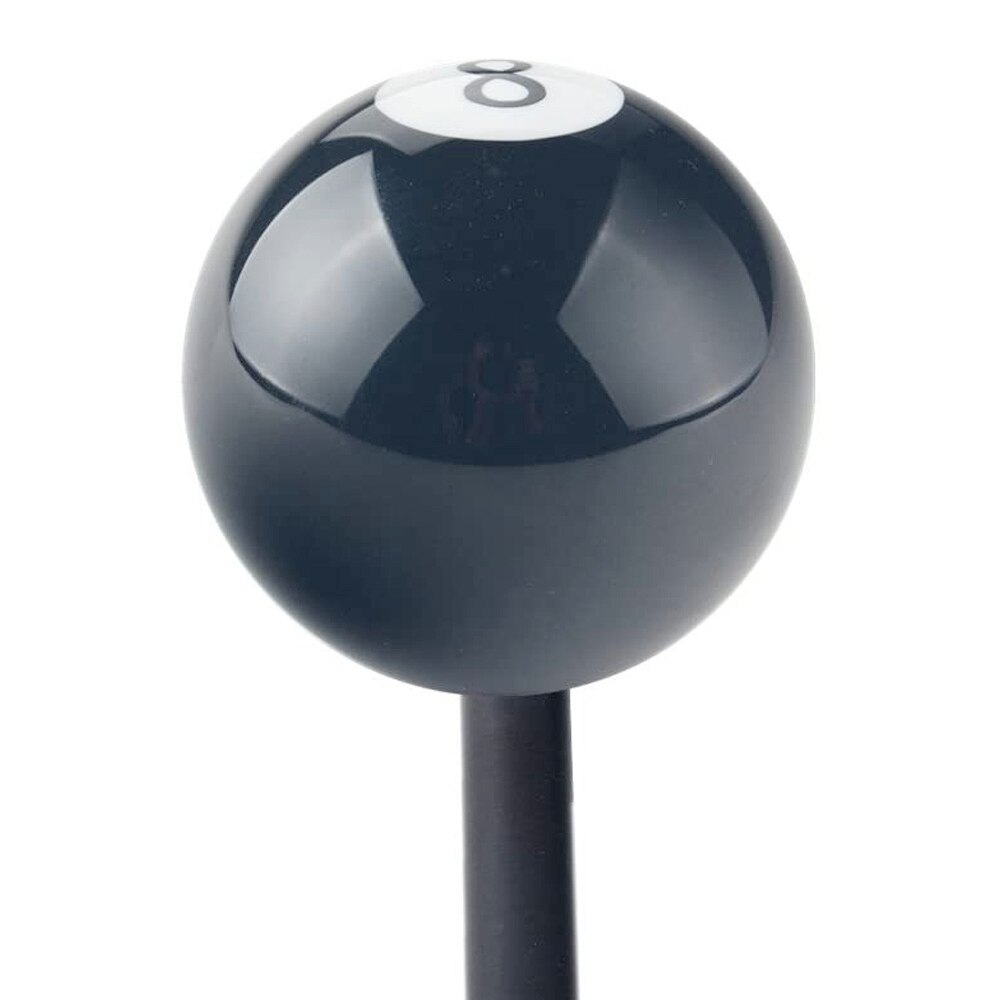 Schwarz 8 acht Schwimmbad Billard Ball Schaltknauf w/ Adapter Universal- Fahrzeug beim/MT Schalthebel Hebel Kopf