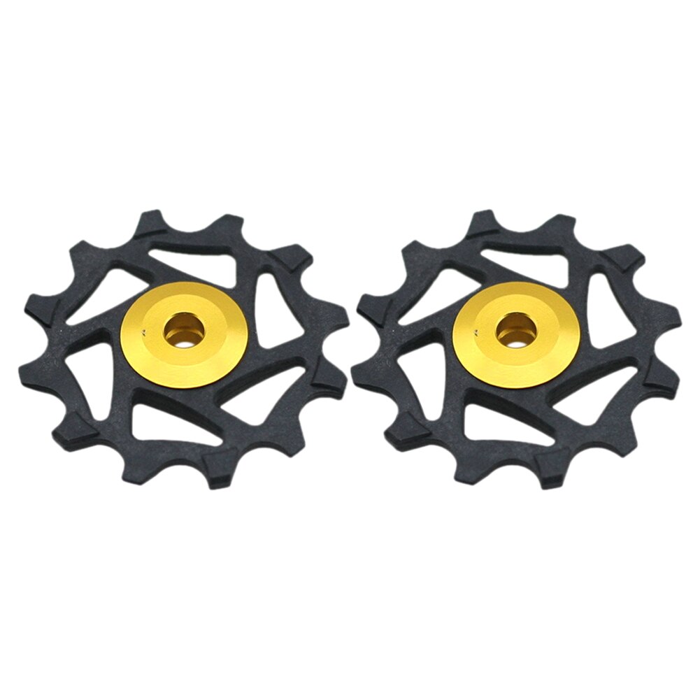 2Stck 12T Fahrrad Schaltwerk Rolle Rad für Sram XX1 X01 Shimano XTR Fahrrad Zubehör: Gold