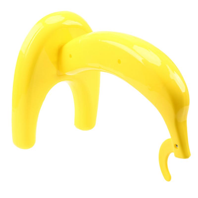 Forme de banane jaune affichant le support de cintre de banane fruits frais gardant le support de crochet de bananes de stockage de salon
