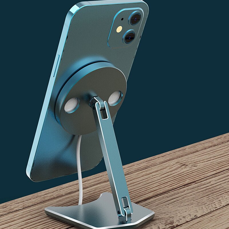 Magnetic Wireless Charger - 15W Fast Charging Stand for Apple iPhone 12 Series - Aluminum Alloy