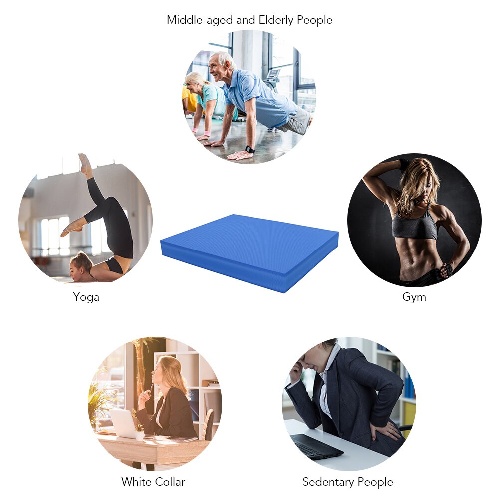 Yoga Zachte Balans Pad Foam Stabiliteit Pad Dikke Balancecushion Oefening Trainer Balancer Fitness Training Yoga Pilates Board