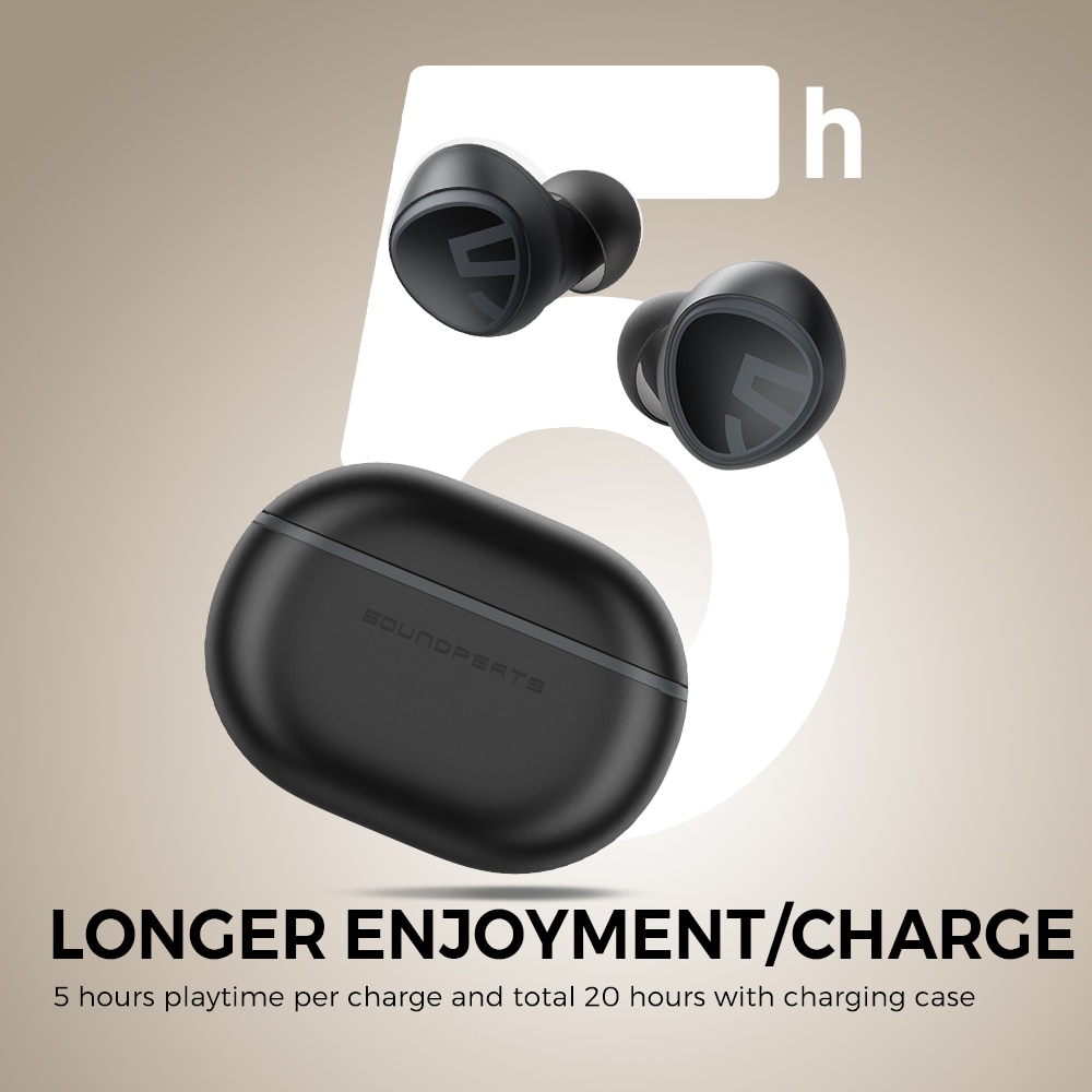 SoundPEATS Mini Wireless Earbuds Bluetooth 5.2 Headphones in-Ear Stereo Earphones with Speech AI Noise Cancellation for Calls