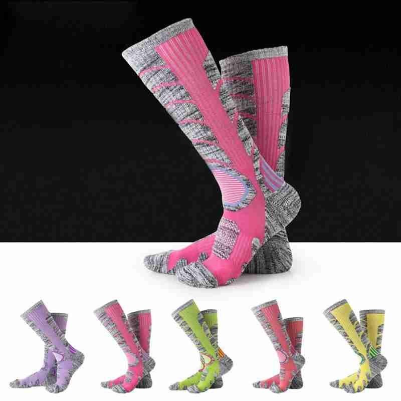 1 Pair Compression Socks Warm Long Thermal Socks For Men Ski Sock Climbing Women Sport Thicker Compression Socks Camping Ou C7D7