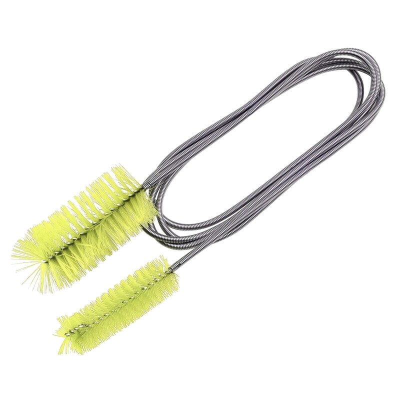 Hose Cleaner Brush Flexible Double Ended Nylon Bristles Aquarium Filter Brushes Stainless Steel Long Tube Cleaning Brush